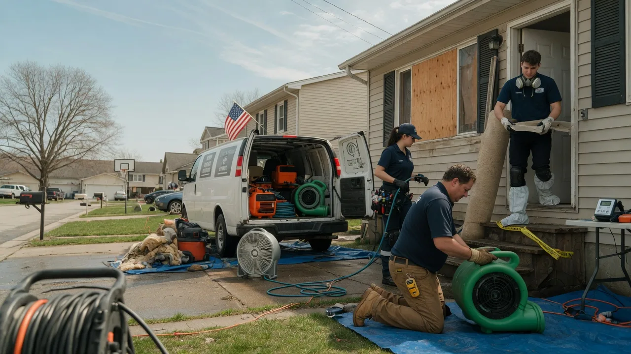 Water Damage Restoration in Peabody, KS near me